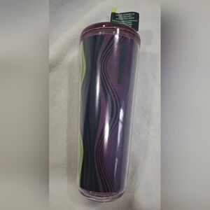 Starbucks Purple and Black Wave Tumbler